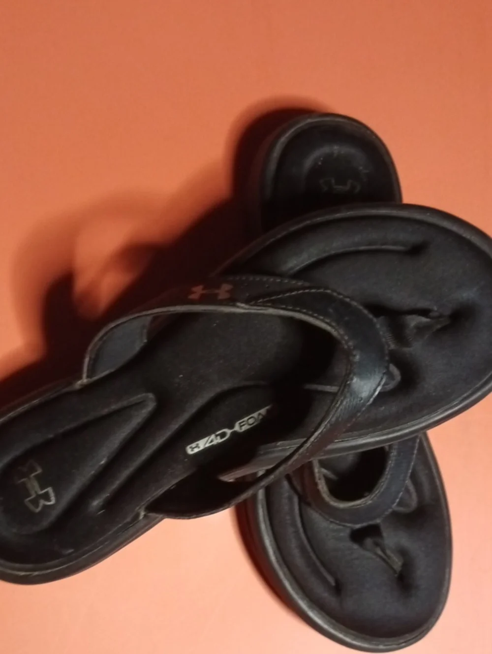 Under Armour Men’s 8 Black 4D Foam Performance Flip Flops Sandals